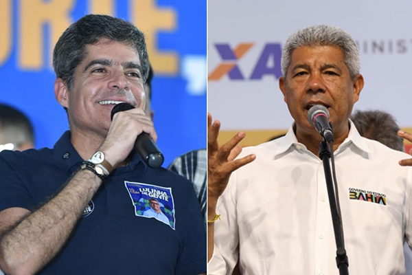 ACM Neto lidera corrida pelo governo da Bahia com 8,4 pontos de vantagem sobre Jerônimo, diz pesquisa