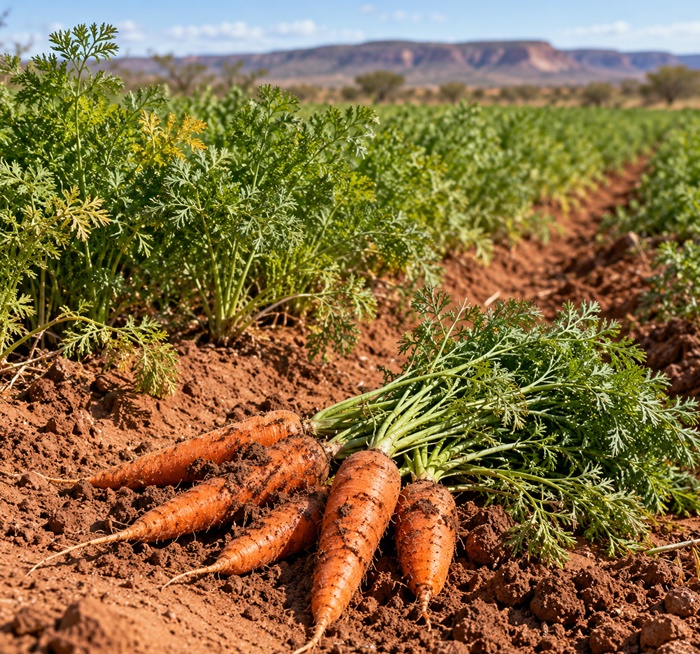 Com pouca água, produtores de cenoura controlam plantio na região de Irecê