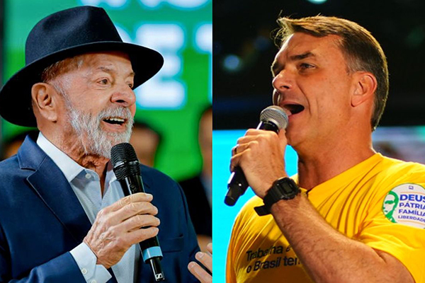 Real Time: Flávio tem 52% e Lula, 48% dos votos válidos
